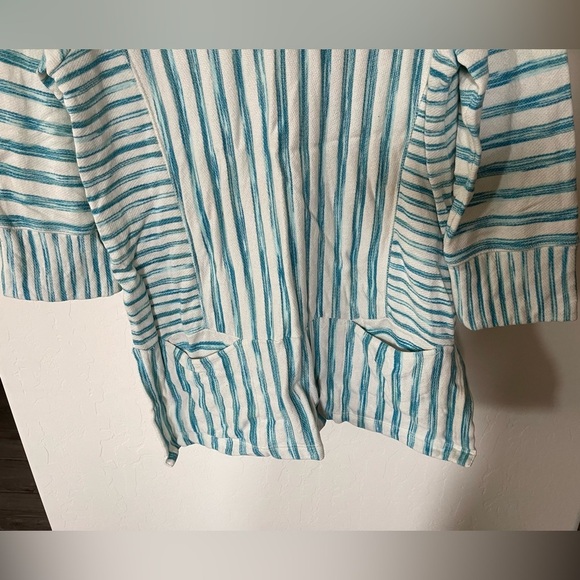 Soft Surroundings| Nautical Striped Long Tunic Sweater, Size Large•••Beachy - Picture 5 of 13